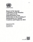 Image for Report of the Special Committee on the Situation with regard to the Implementation of the Declaration on the Granting of Independence to Colonial Countries and Peoples for 2013