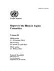 Image for Report of the Human Rights Committee: One Hundredth Session; One Hundred &amp; First Session; One Hundred &amp; Second Session, Volume II, Part 1