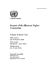 Image for Report of the Human Rights Committee : Vol. 2. Part 2: one hundredth session; one hundred and first session; one hundred and second session