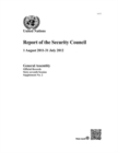 Image for Report of the Security Council : (1 August 2011 - 31 July 2012)