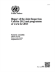 Image for Report of the Joint Inspection Unit for 2012 and programme of work for 2013