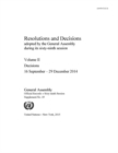 Image for Resolutions and decision adopted by the General Assembly during its sixty-ninth sessionVolume II