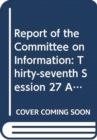 Image for Report of the Committee on Information