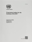 Image for Programme budget for the biennium 2016-2017