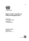Image for Report of the Committee on the Enforced Disappearances : ninth session (7-18 September 2015), tenth Session (7-18 March 2016)