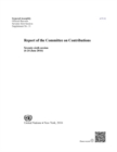 Image for Report of the Committee on Contributions : seventy-sixth session (6-24 June 2016)