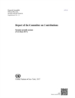 Image for Report of the Committee on Contributions : seventy-seventh session (5-23 June 2017)