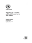 Image for Report of the Economic and Social Council for 2017 : (New York 28 July 2016 - 27 July 2017