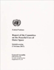 Image for Report of the Committee on the Peaceful Uses of Outer Space