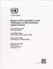 Image for Report of the Committee on the Elimination of Discrimination against Women