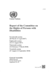 Image for Report of the Committee on the Rights of Persons with Disabilities