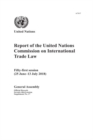 Image for Report of the United Nations Commission on International Trade Law : fifty-first session (25 June-13 July 2018)