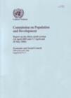 Image for Commission on Population and Development : Report on the Thirty Ninth Session (14 April 2005 and 3-7 April and 10 May 2006)