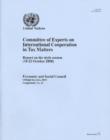 Image for Committee of Experts on International Cooperation in Tax Matters : Report on the Sixth Session (18 to 22 Octo ber 2010)