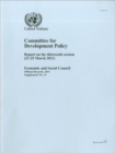 Image for Committee for Development Policy : report on the thirteenth session (21-25 March 2011)