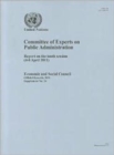 Image for Report of the Committee of Experts on Public Administration