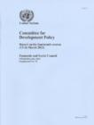 Image for Committee for Development Policy : report on the fourteenth session (12-16 March 2012)