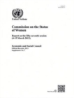 Image for Commission on the Status of Women : report on the fifty-seventh session (4-15 March 2013)