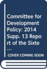 Image for Report of the Committee for Development Policy on the Sixteenth Session