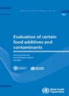 Image for Evaluation of certain food contaminants