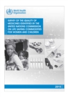 Image for Survey of the quality of medicines identified by the United Nations Commission on life saving commodities for women and children