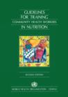 Image for Guidelines for training community health workers in nutrition
