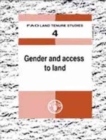 Image for Gender and Access to Land (FAO Land Tenure Studies)