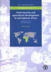 Image for Food security and agricultural development in sub-Saharan Africa  : building a case for more public support