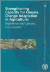Image for Strengthening Capacity for Climate Change Adaptation in Agriculture