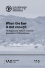 Image for When the law is not enough  : paralegals and natural resources governance in Mozambique