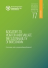 Image for Indicators to monitor and evaluate the sustainability of bioeconomy