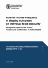 Image for Role of income inequality in shaping outcomes on individual food insecurity