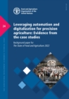 Image for Leveraging automation and digitalization for precision agriculture  : evidence from the case studies