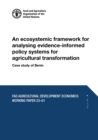Image for An ecosystemic framework for analysing evidence-informed policy systems for agricultural transformation