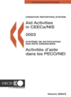 Image for Creditor Reporting System on Aid Activities Aid Activities in CEECs/NIS 2003 - Volume 2005 Issue 5