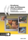 Image for Analyse des politiques d&#39;education 2006 Regards sur l&#39;enseignement superieur