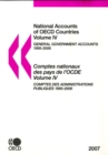 Image for National accounts of OECD countries.: (General government accounts 1995-2006.)