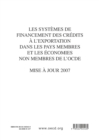 Image for Les systemes de financement des credits a l&#39;exportation dans les pays membres et les economies non membres de l&#39;OCDE Supplement 2007