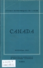 Image for Etudes economiques de l&#39;OCDE : Canada 1962