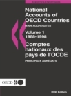 Image for National Accounts of Oecd Countries: Main Aggregates 1988/1998 Volume 1.