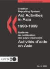 Image for Creditor Reporting System On Aid Activities: Aid Activities in Asia 1998/19