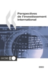 Image for Perspectives de l&#39;investissement international 2003