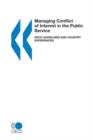 Image for Managing Conflict of Interest in the Public Service: Oecd Guidelines and Overview
