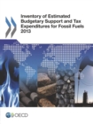 Image for Inventory of estimated budgetary support and tax expenditures for fossil fuels 2013