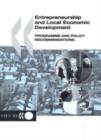 Image for Entrepreneurship and Local Economic Development : Programme and Policy Recommendations