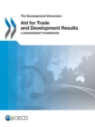 Image for Aid for trade and development results : a management framework