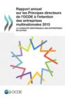 Image for Rapport Annuel Sur Les Principes Directeurs de L&#39;Ocde A L&#39;Intention Des Entreprises Multinationales 2013 : La Conduite Responsable Des Entreprises En A