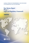 Image for Lesotho 2015: phase 1 : legal and regulatory framework