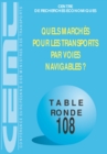 Image for Tables Rondes Cemt Quels March?s Pour Les Transports Par Voies Navigables ?: N 108.