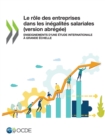 Image for Le role des entreprises dans les inegalites salariales (version abregee) Enseignements d&#39;une etude internationale a grande echelle